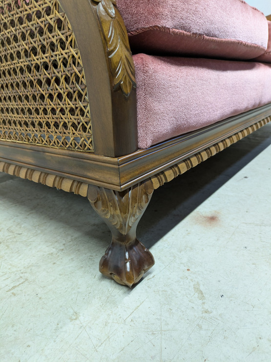 Upea Chippendale rottinki sohva