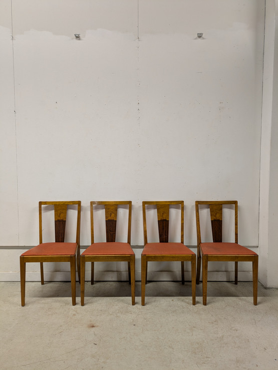 Art Deco tuolit 4kpl 30/40-luku