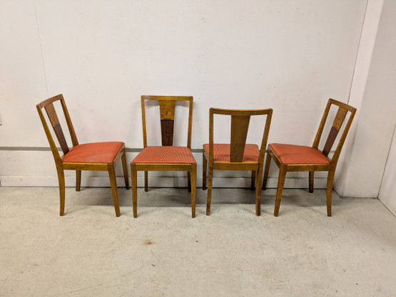 Art Deco tuolit 4kpl 30/40-luku