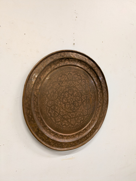 Vanha kupari tarjotin / seinäkoriste