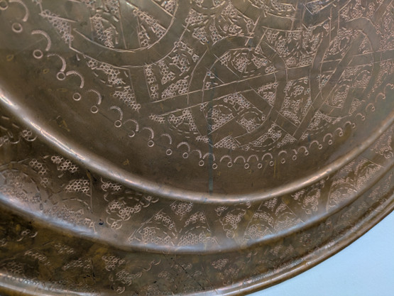 Vanha kupari tarjotin / seinäkoriste