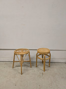 Retro rottinkinen jakkara