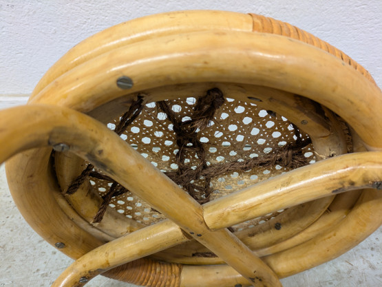 Retro rottinkinen jakkara