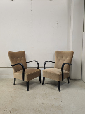 Entisöity nojatuoli 2kpl 30/40-luku