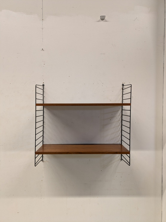 Teak string hylly 60-luku