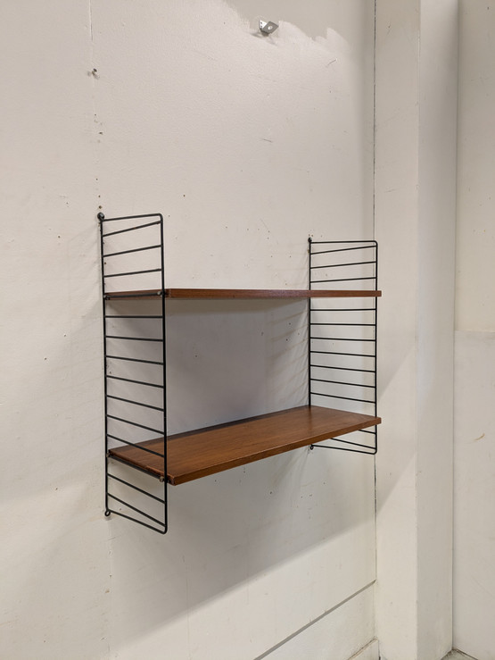 Teak string hylly 60-luku