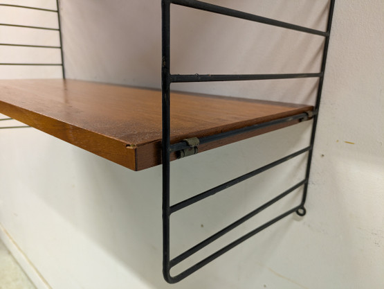 Teak string hylly 60-luku