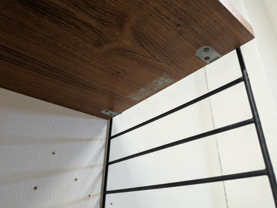 Teak string hylly 60-luku