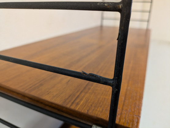 Teak string hylly 60-luku