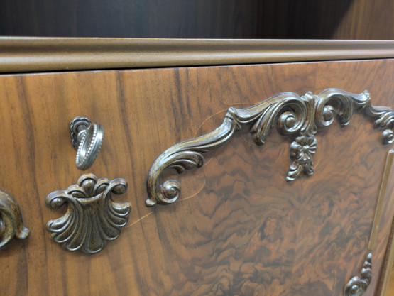 Rokokoo kirjahylly / vitriini 