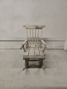 Rustiikkinen antiikki keinutuoli 