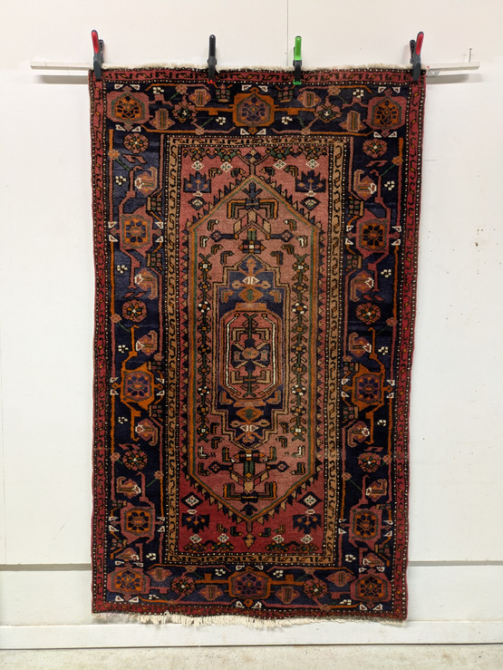 Iranilainen hamadan käsinsolmittu matto 134x228 cm