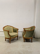 Vanha Rokokoo nojatuoli 2kpl 