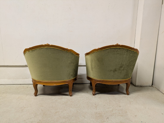 Vanha Rokokoo nojatuoli 2kpl 