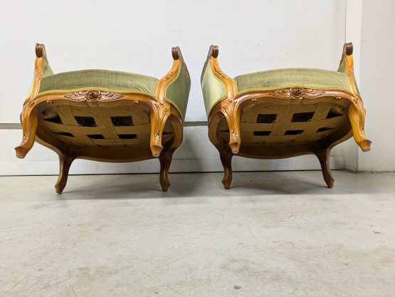 Vanha Rokokoo nojatuoli 2kpl 