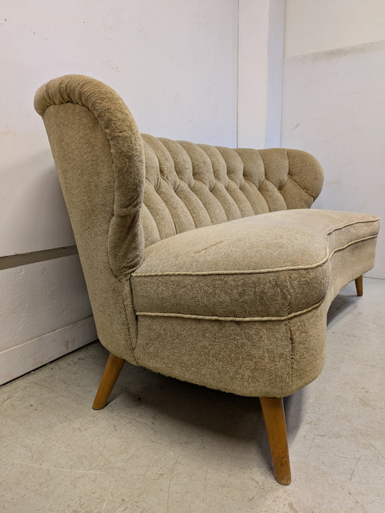 Vintage simpukka sohva 50-luku