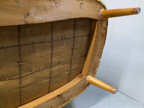 Vintage simpukka sohva 50-luku