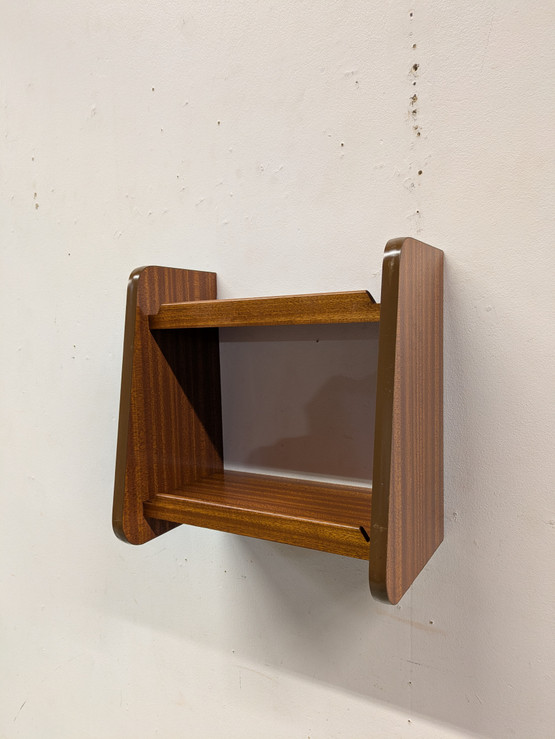 Teak seinähylly 60-luku
