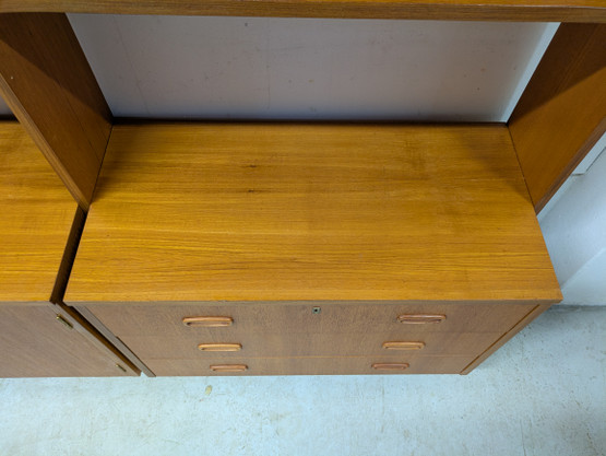 Teak kirjahylly 60-luku 