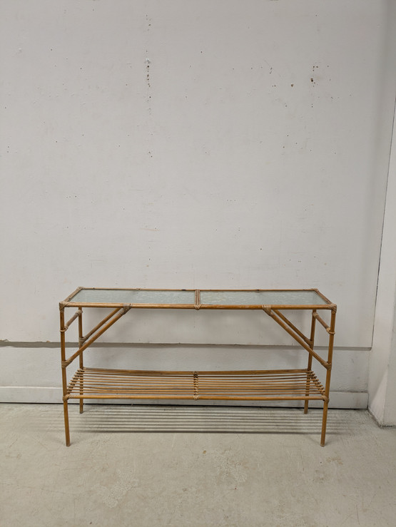 Vintage rottinkinen taso 50/60-luku