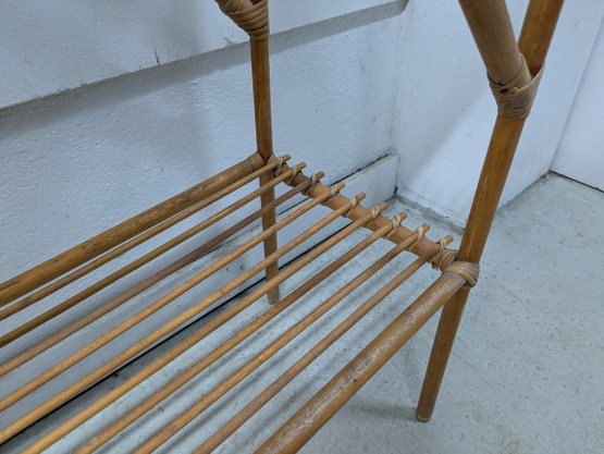 Vintage rottinkinen taso 50/60-luku