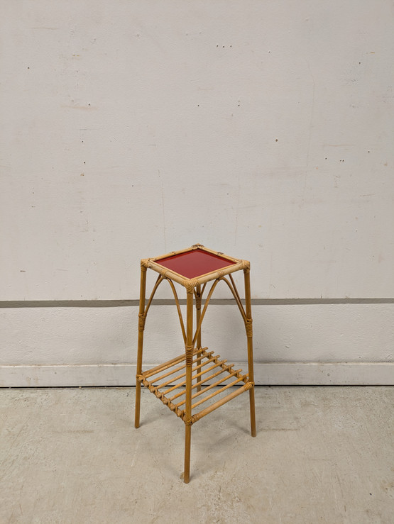 Retro rottinki sivupöytä 