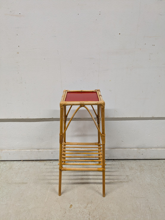 Retro rottinki sivupöytä 