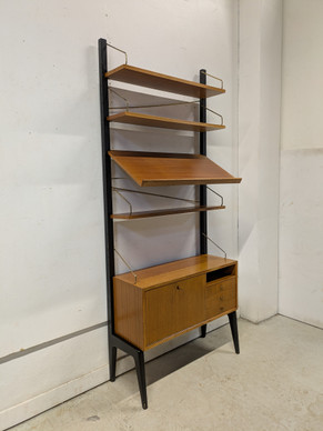 Teak kirjahylly 60-luku 