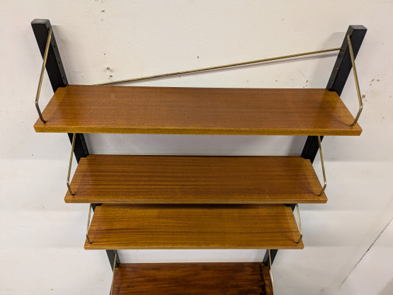 Teak kirjahylly 60-luku 