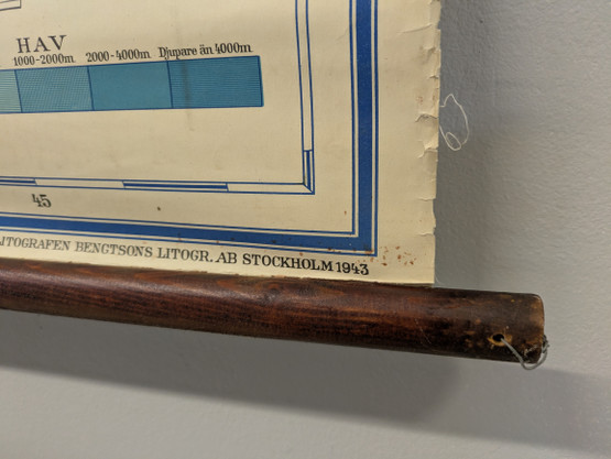 Vintage koulukartta Raamatun maat 
