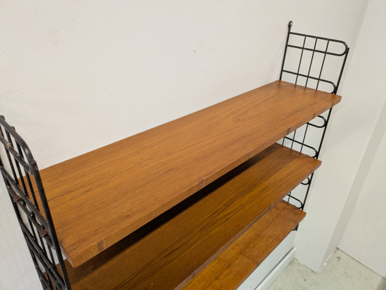 Teak String-hylly 60-luku 