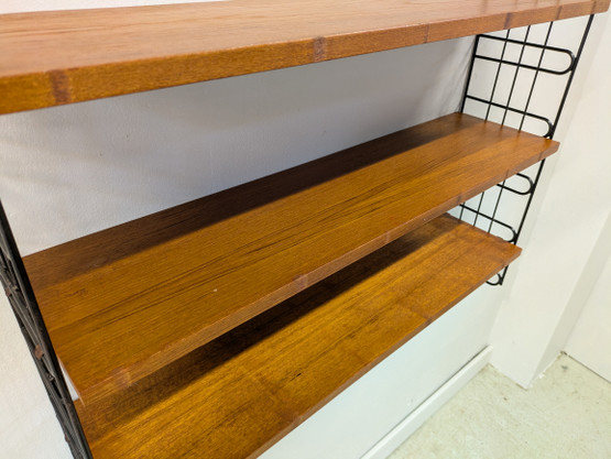 Teak String-hylly 60-luku 