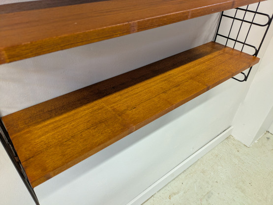 Teak String-hylly 60-luku 