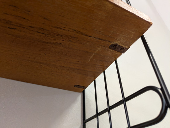 Teak String-hylly 60-luku 