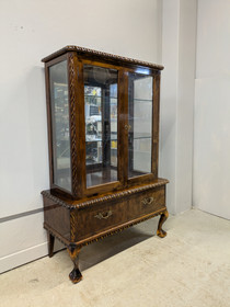 Vintage Chippendale vitriini 
