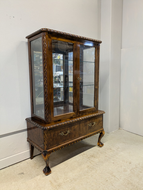 Vintage Chippendale vitriini 