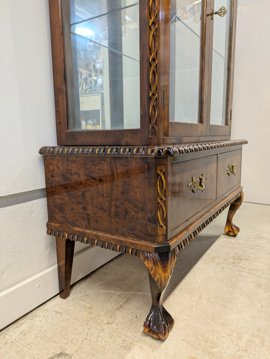 Vintage Chippendale vitriini 