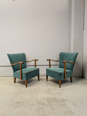 Entisöidyt vintage nojatuolit 2kpl