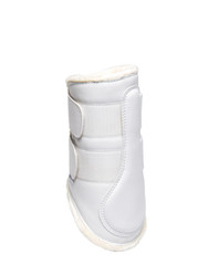 Horse Comfort X-full valkoiset koulusuojat teddypehmusteella etujalkoihin