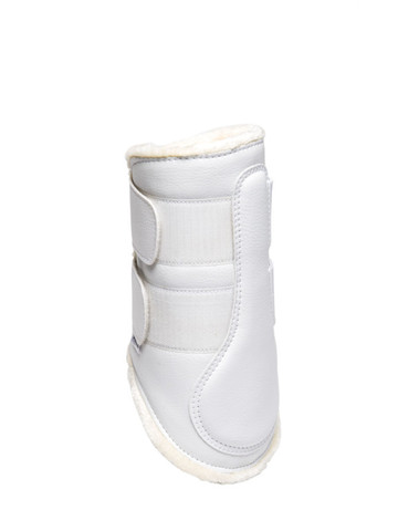 Horse Comfort X-full valkoiset koulusuojat teddypehmusteella etujalkoihin