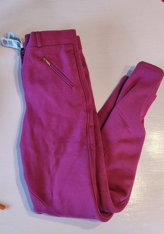 SECOND HAND Käyttämättömät lasten talviratsastushousut, pinkki