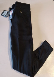 SECOND HAND Käyttämättömät lasten talviratsastushousut, musta 134/140 cm