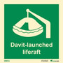 Davit-launched liferaft