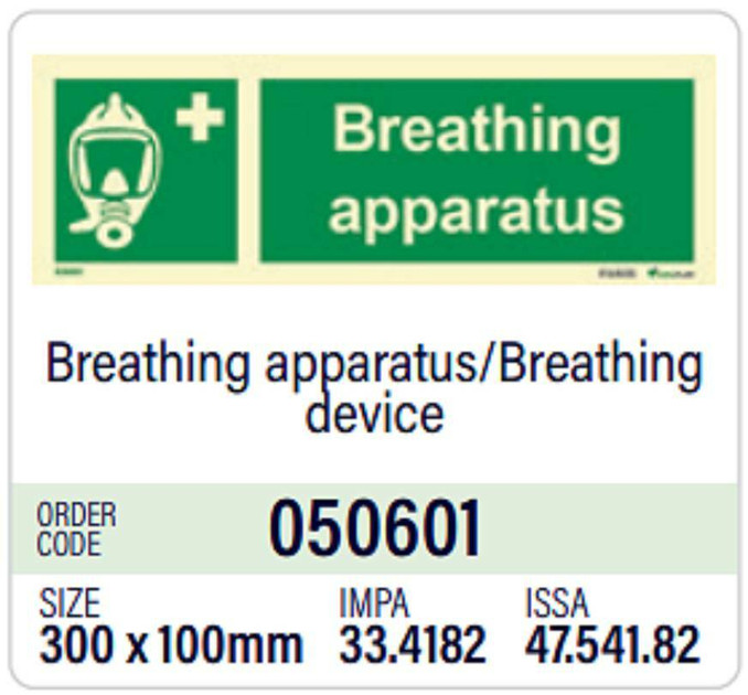 Breathing apparatus - Safety signs - Imo signs - Imomerkit.fi - IMOMERKIT