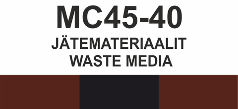 MC45-40 Jätemateriaalit | Waste media