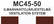 MC45‑50 Ilmanvaihtojärjestelmä | Ventilation system