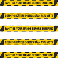 COVID-19 Sanitase your hand before entering