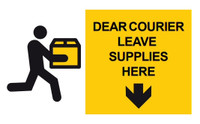 COVID-19 Dear courier leave supplies here