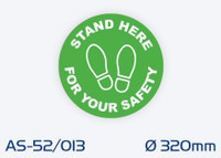 AS-52/013 Non-slip floor sign ø 320 mm