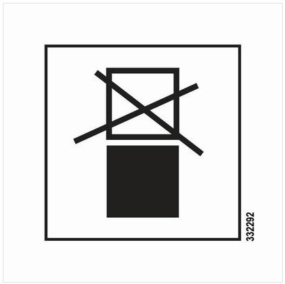 Varoitusmerkki – IBC-todistuksia EI voida pinota